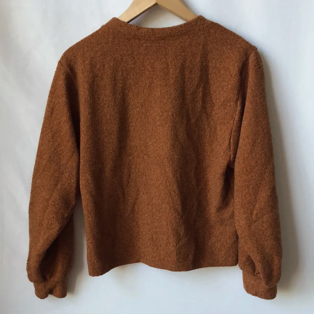 Rust Burnt Orange Long Sleeve‎ Sweater
